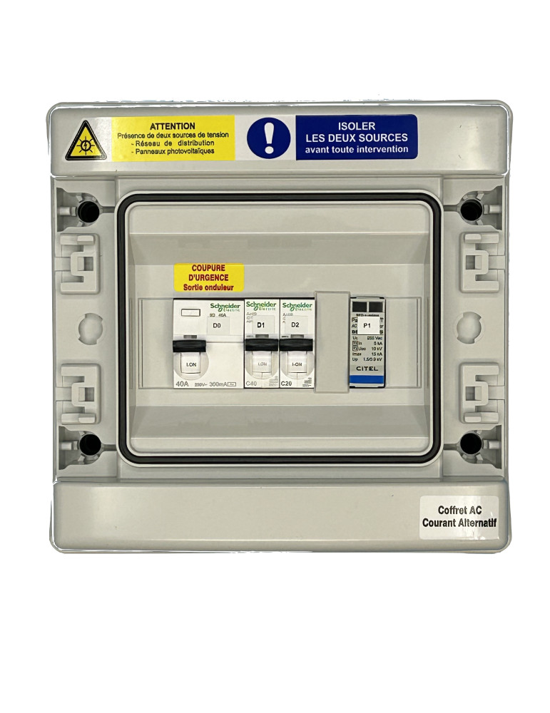 COFFRET AC 40A MONOPHASÉ