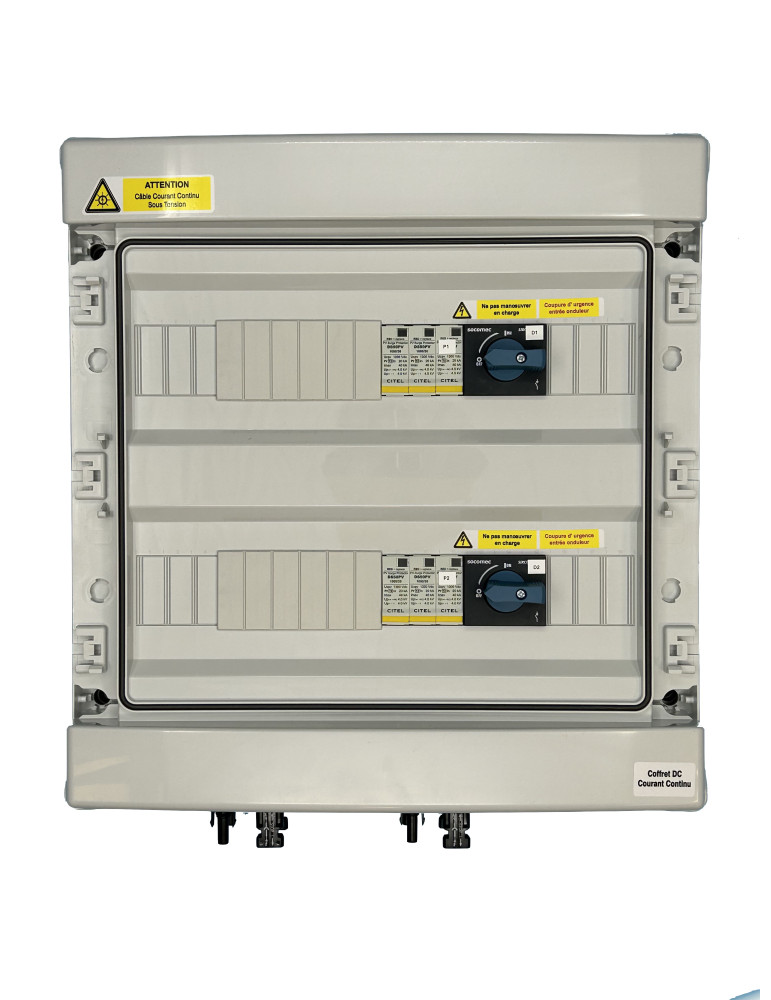 COFFRET DC 1000V 2X40A 2TRACKEURS - 2STRINGS