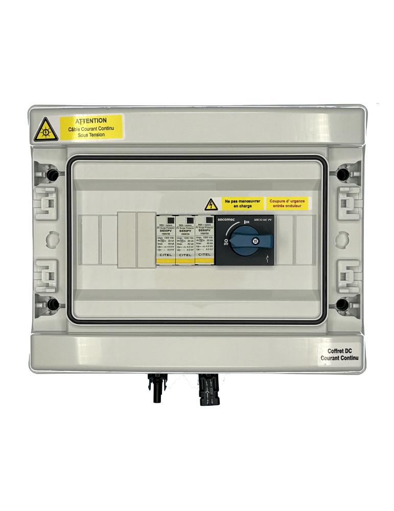 COFFRET DC 1000V 40A 1TRACKEUR - 2STRINGS