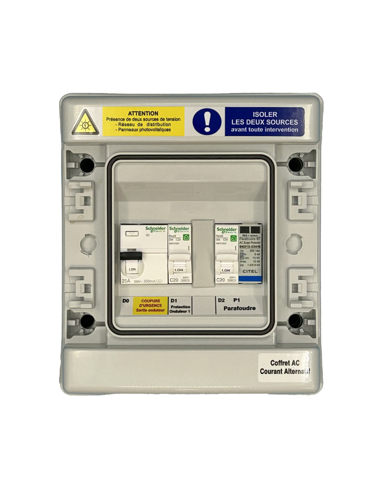 COFFRET AC 20A MONOPHASÉ