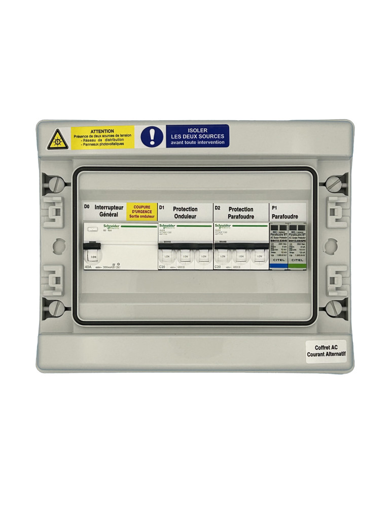 COFFRET AC 20A TYPE ASI TRIPHASÉ