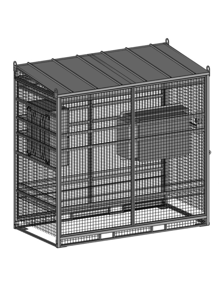 SHELTER POUR 1 ONDULEUR (PUISSANCE JUSQU'À 115kW)