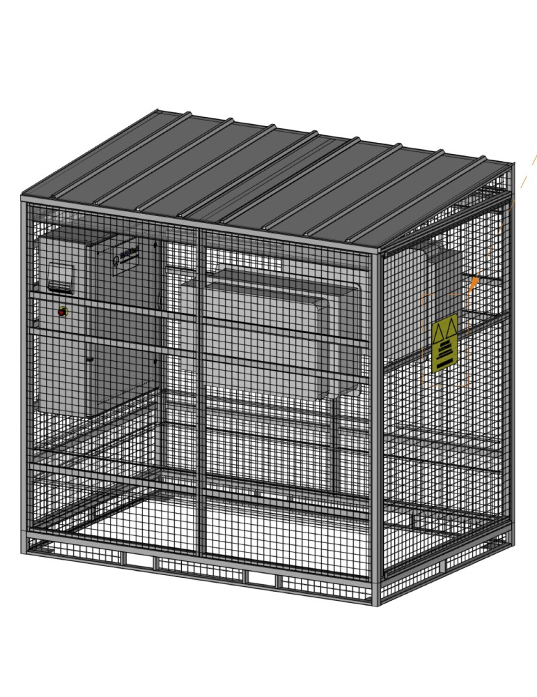 SHELTER POUR 2 ONDULEURS (PUISSANCE JUSQU'À 115kW)
